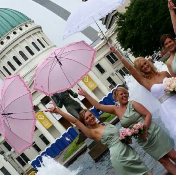 David's Bridal Mint Bridesmaid Dress - Picture 15 of 16